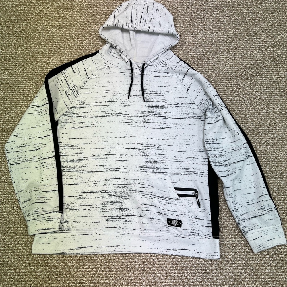 BKC Stylish Black and White Hoodie